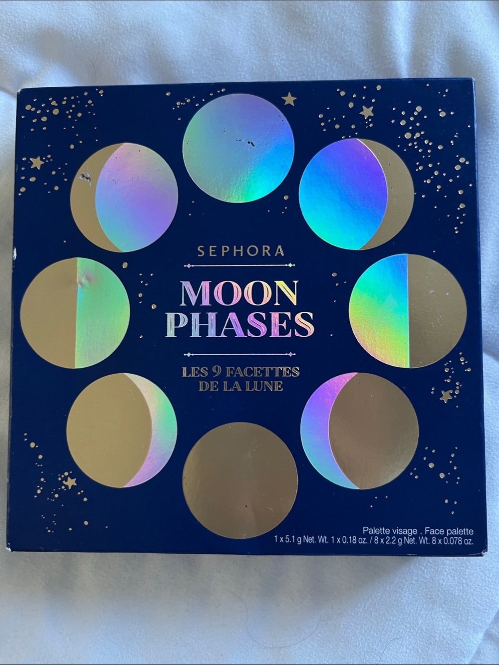 Sephora Moon Phases Palette - Navy & Holographic Gold